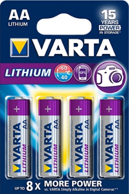 Varta Batteri AA Lithium i gruppen BATTERIER / VRIGA BATTERIER / AA / AAA / 9V - BATTERIER hos TH Pettersson AB (30-VAR 6106)